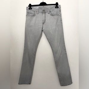 MENS GAP GRAY DENIM JEANS SKINNY FIT SIZE 31 X 30